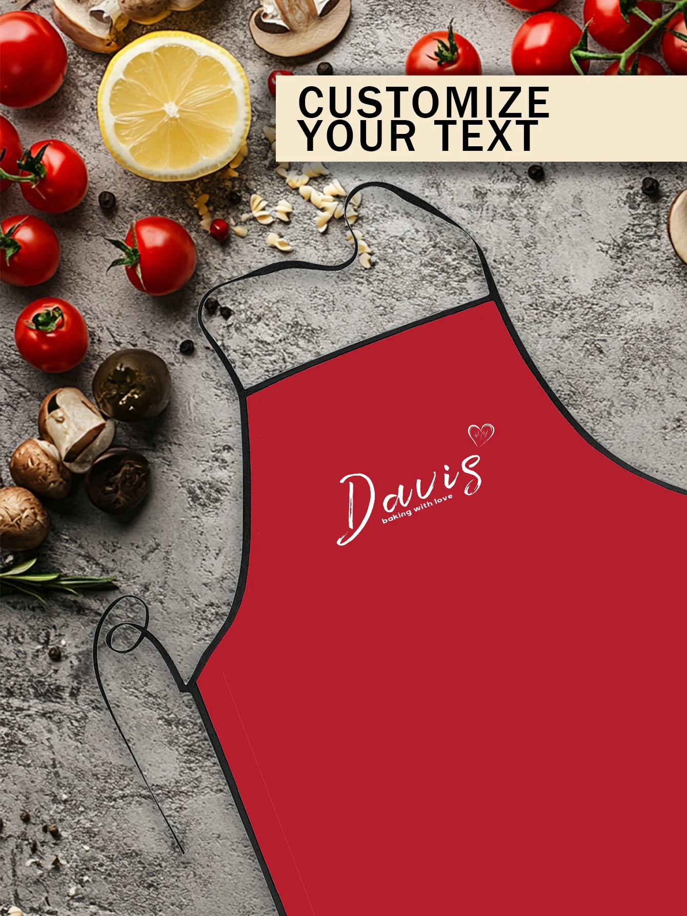 مخصص طباعة النص الرجال المطبخ المئزر التوقيع مآزر المطبخ المنزل الخبز الملابس عيد ميلاد سعيد