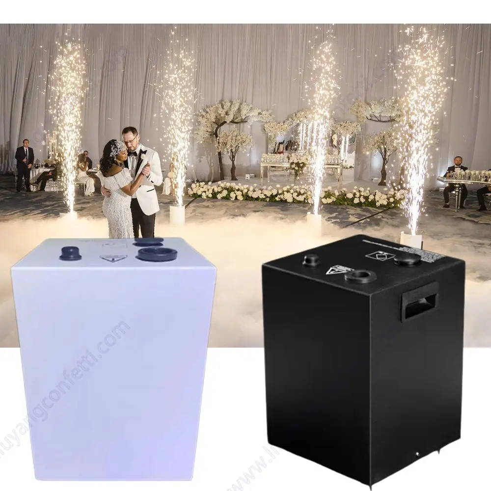 

Wedding Cold Spark Machine Sparkler Mini Ti Powder Portable Firework Stage Pyrotechnic Etincelle Froide Dmx Remote Flight Case