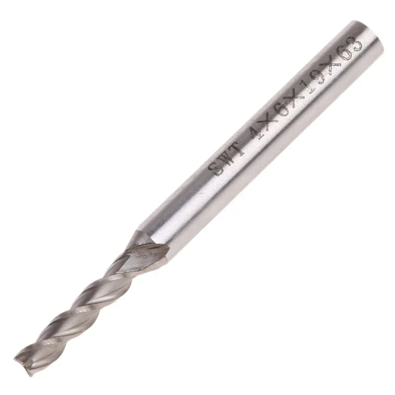 for Extra Long 4mm 3 Flute HSS & Aluminium End Mill Cutter Bit Extended