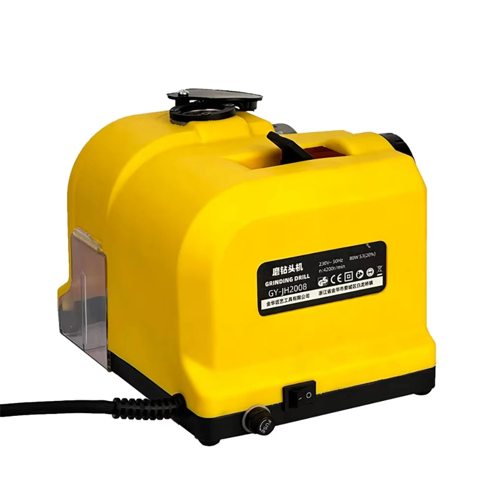 118° Drill Sharpener with Chamfering Function, 220V High-Quality Diamond Wheel for Drill Sharpening