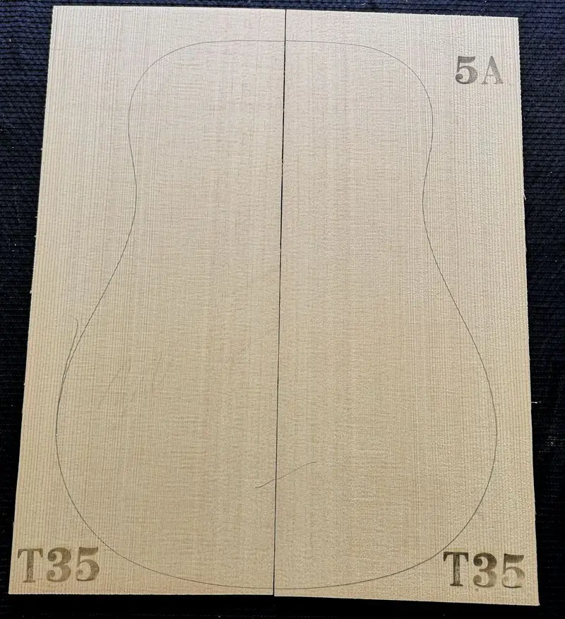 1SET AAAAA photo selection of sitka spruce guitar veneer guitar panel wool wood shandong hongyin 540*220*4.5mm