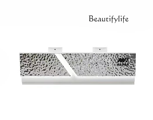 

Nordic custom bar stainless steel checkout page hairdressing gym reception front desk