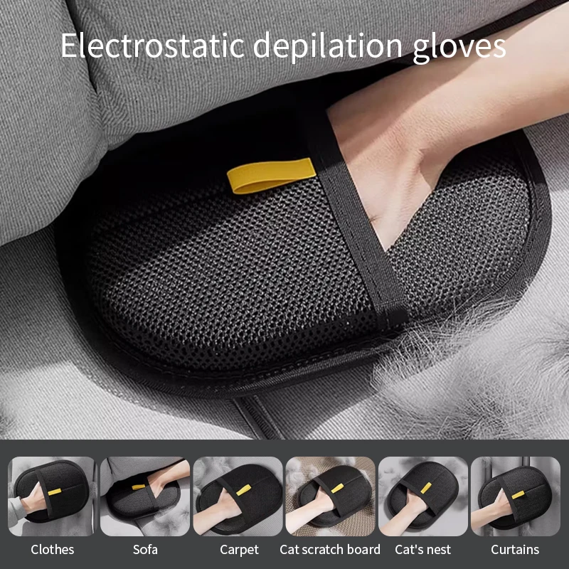 1/3/5PCS Pet Hair Remover Glove Double-Sided Fur Gloves Cat Dog Fur Magnet Gloves for Washing Deshedding Cleaning Carpets Sofas