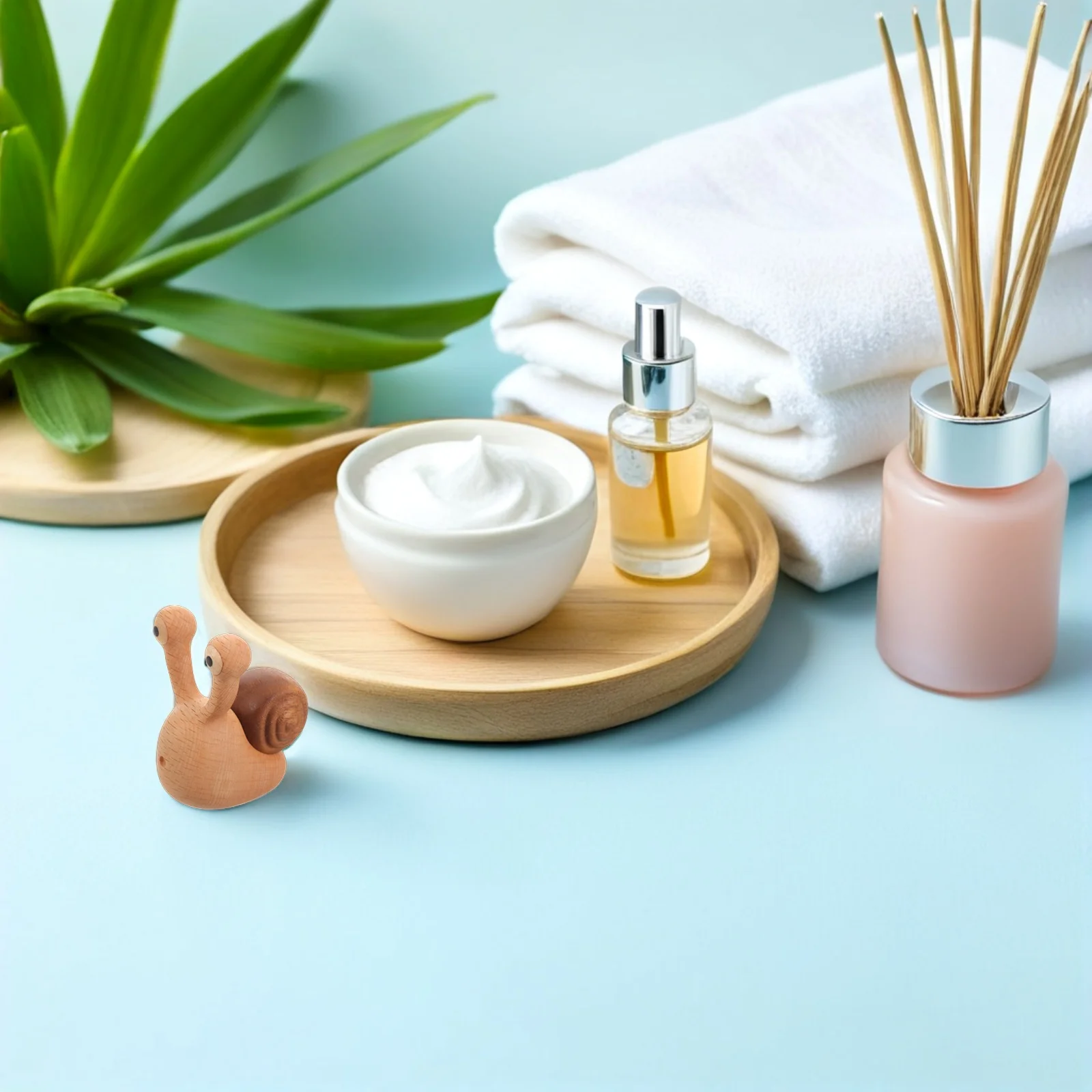 

Handheld Beech Wood Snail Stimulator Smooth Edges Safe for Daily Use Promotes Mindfulness Focus Sensory Support Device