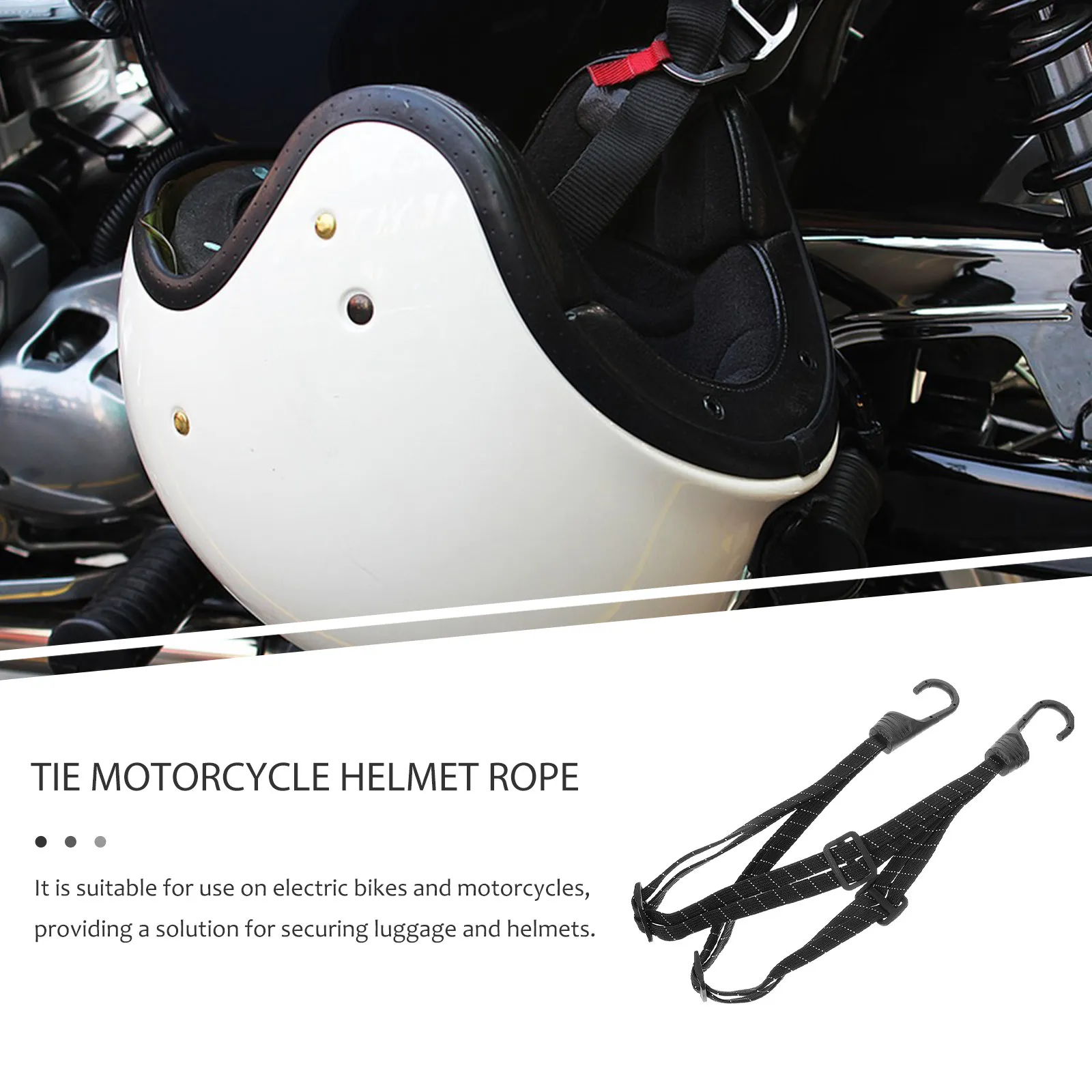 

Эластичный регулируемый светоотражающий ремень для мотоцикла и велосипеда, крепежный ремень для багажа, эластичная лента для надежной фиксации, ремень для ночной безопасности