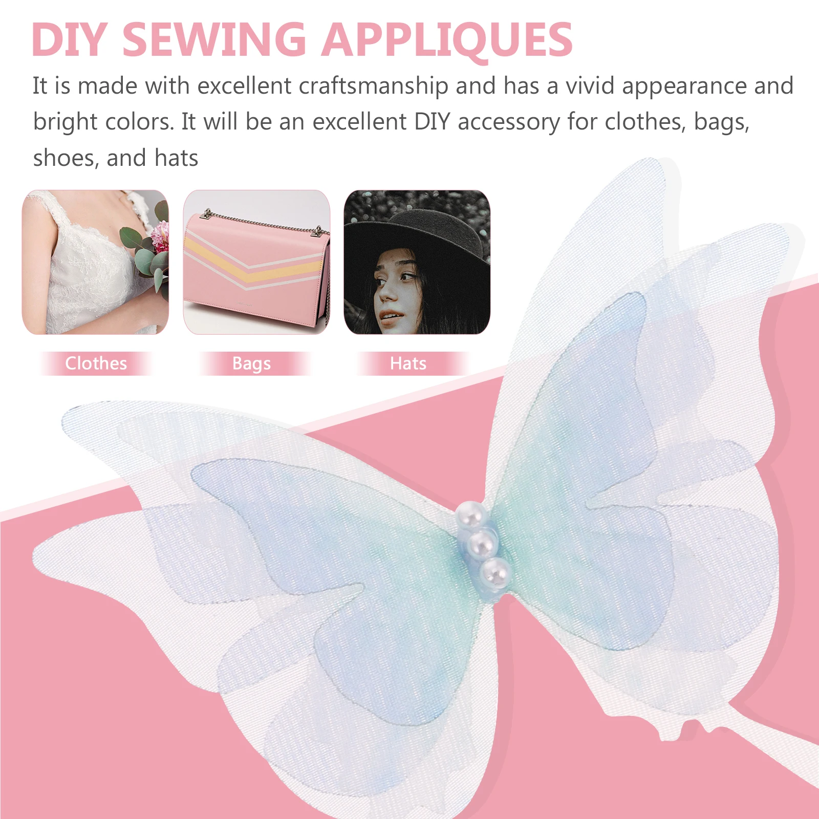 

10 Pcs Patches g y Material Clothes Appliques DIY Hair Accessories Jewelry Cloth Art Diy Hair Accessories Decorations