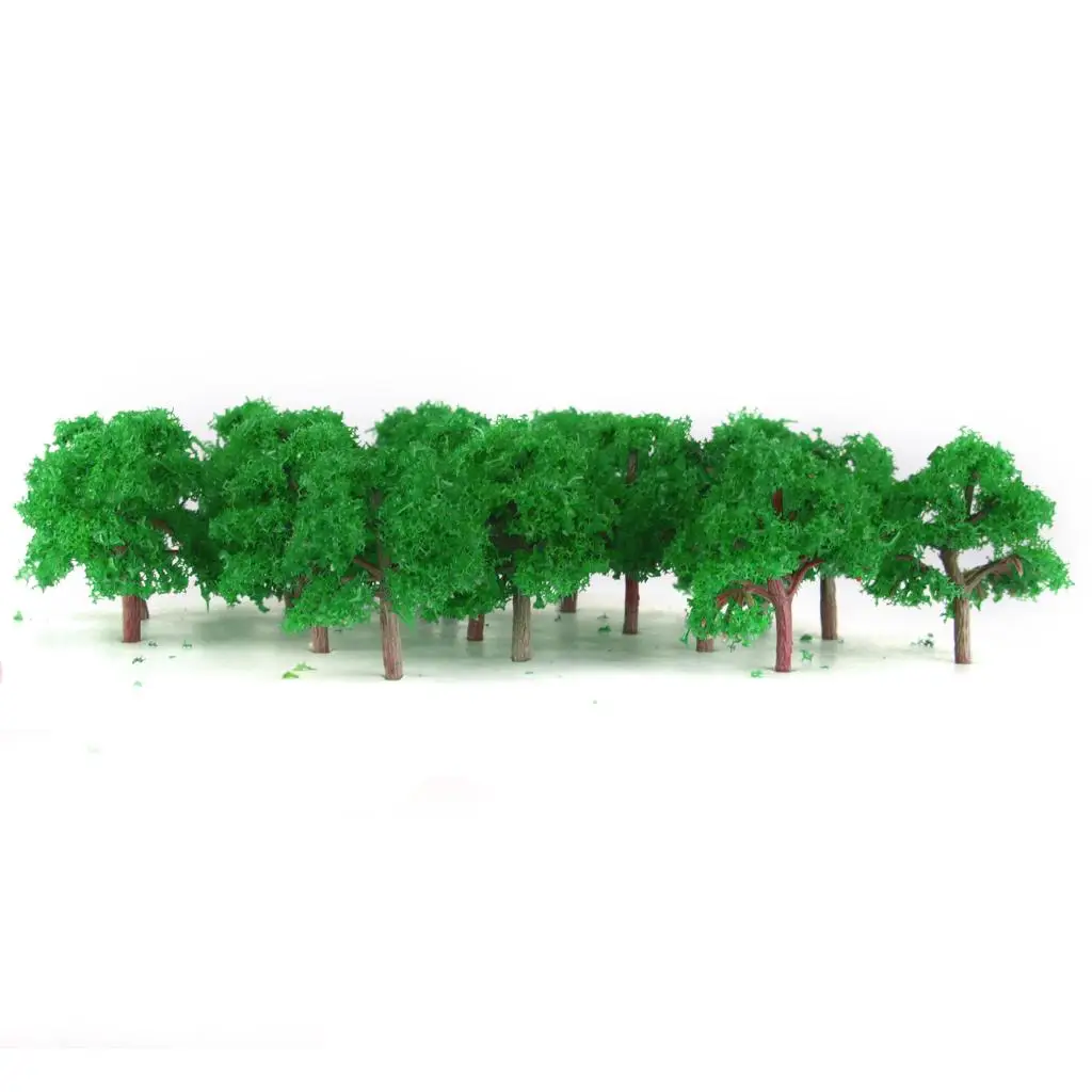 25 modello Tree Railway Park Architecture Street Diorama Wargame Scenery 1:300