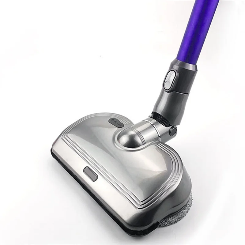 

AT19-For Dyson V6 DC58/SV03 Style Vacuum Cleaner Parts Electric Head Kit Wet Dry Mop Attachment With 2Pcs Cleaning Rags Cloth