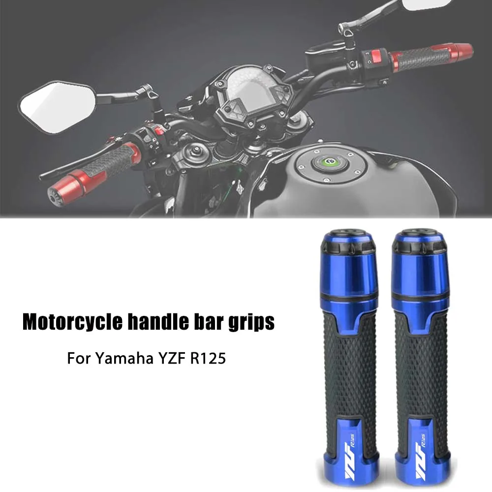 Empuñaduras de aluminio CNC para motocicleta, extremos de manillar para YAMAHA YZF R125 YZFR125 R 125 2013- 2023, todos los años