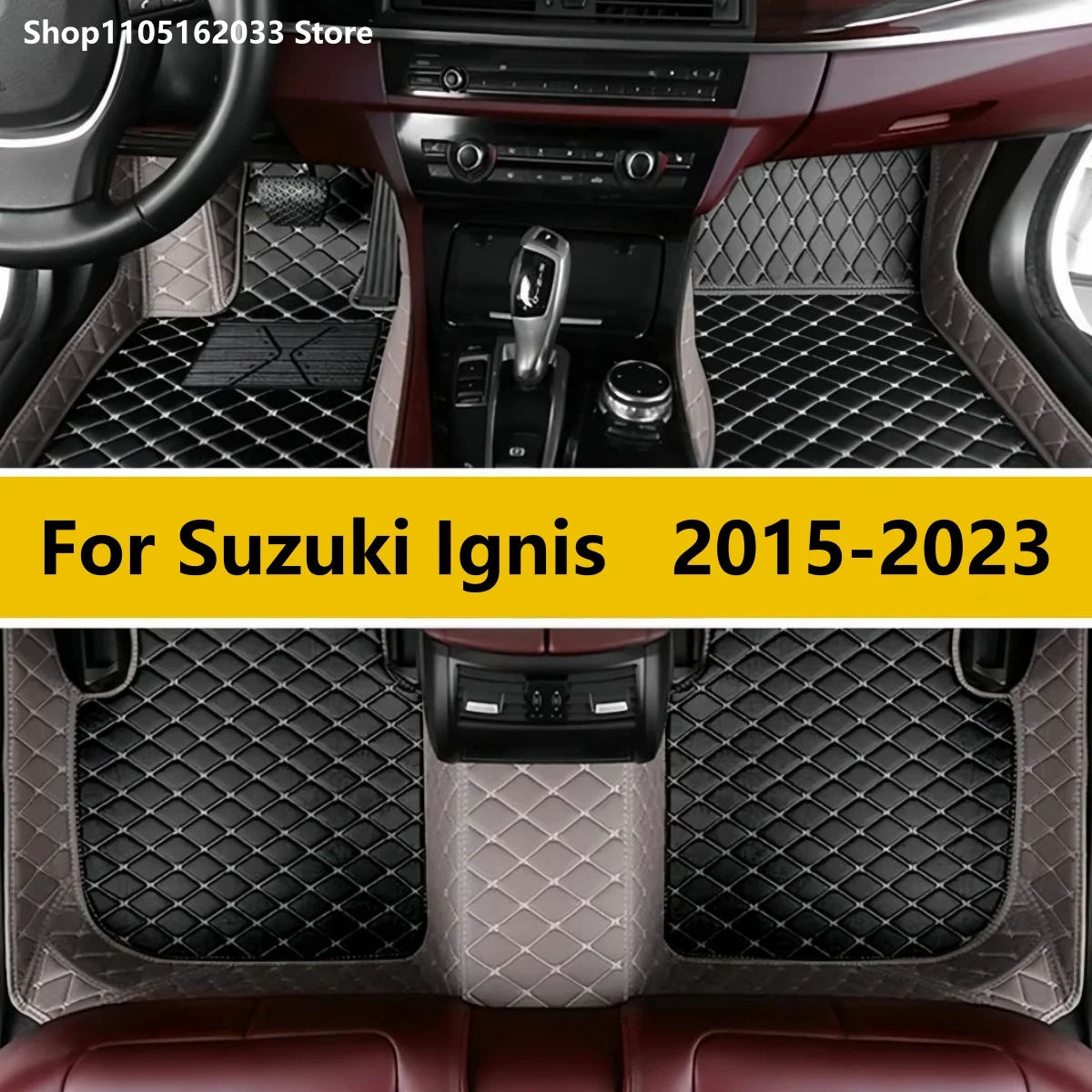 Custom Car Floor Mats For Suzuki Ignis 2015 2016 2017 2018 2019 2020 2021 2022 2023 accesorios de auto