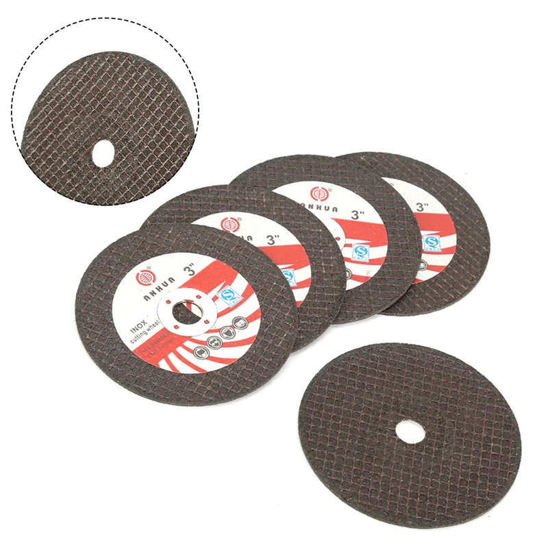 5PCS 75mm Grinding Wheel Metal Cutting Disc Polishing Sheet For 12V Mini Angle Grinder Wood Ceramic Cutting And Polishing Tools