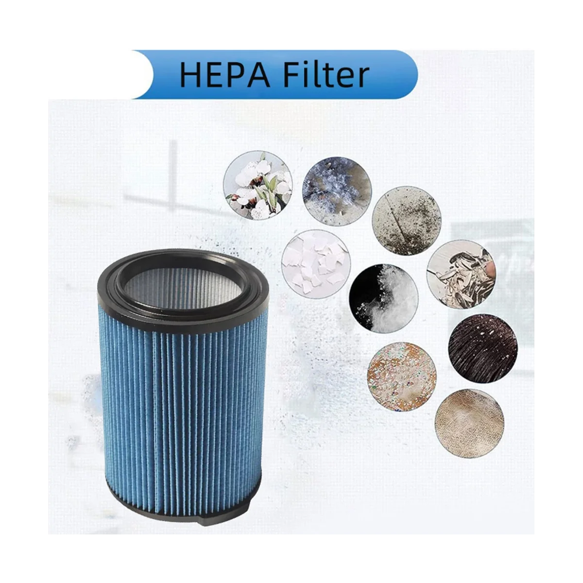 VF5000 Replacement HEPA Filter for 6-20 Gallon Vac Fits RV2400A Vacuum Cleaner Parts Spare Tools