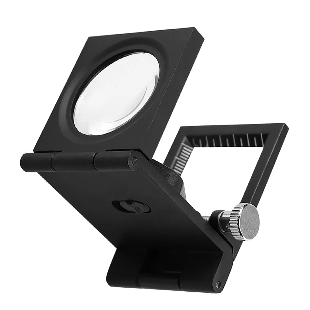 

30mm 10x Fold Measuring Mirror Magnifier Pointer Function Jewelry Antiques Desktop Reusable Magnifier Reusable Glass Travel