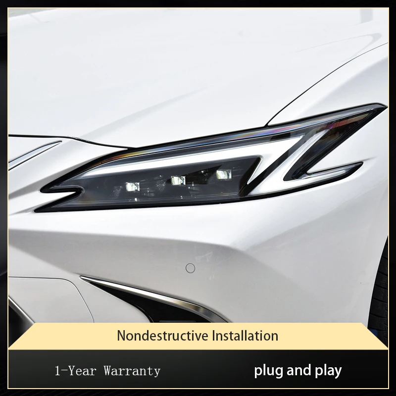 

Автомобильные аксессуары для Lexus S200 ES260 ES250 ES300 ES350 2018-2025 гг., передний фонарь DRL, светодиодный объектив проектора, автомобильные фары