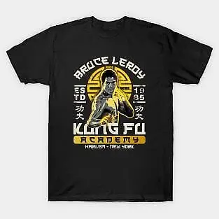 Bruce Leroy Kung Fu Academy 1985 Retro 80 90S    Unisex summer T-shirt Cotton fashion couple clothes