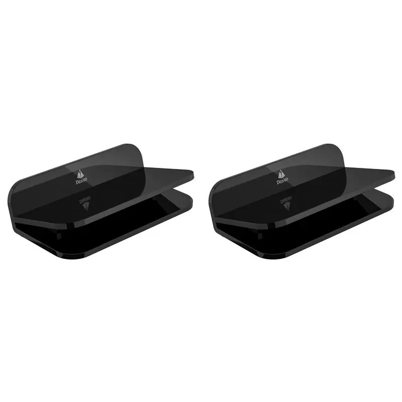 【VALUE MONEY】2X Txesign Acrylic Desktop Speaker Stand Angle Riser Anti-Slip Base For Beats Pill 2024 Flip 7 Black