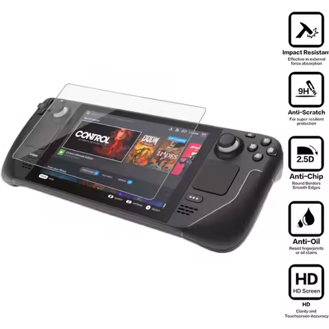 Tempered Glass For Valve Steam Deck Game Console 9H Film For Steam Deck OLED Screen Accessories Anti-scratch Steam Deck Glass