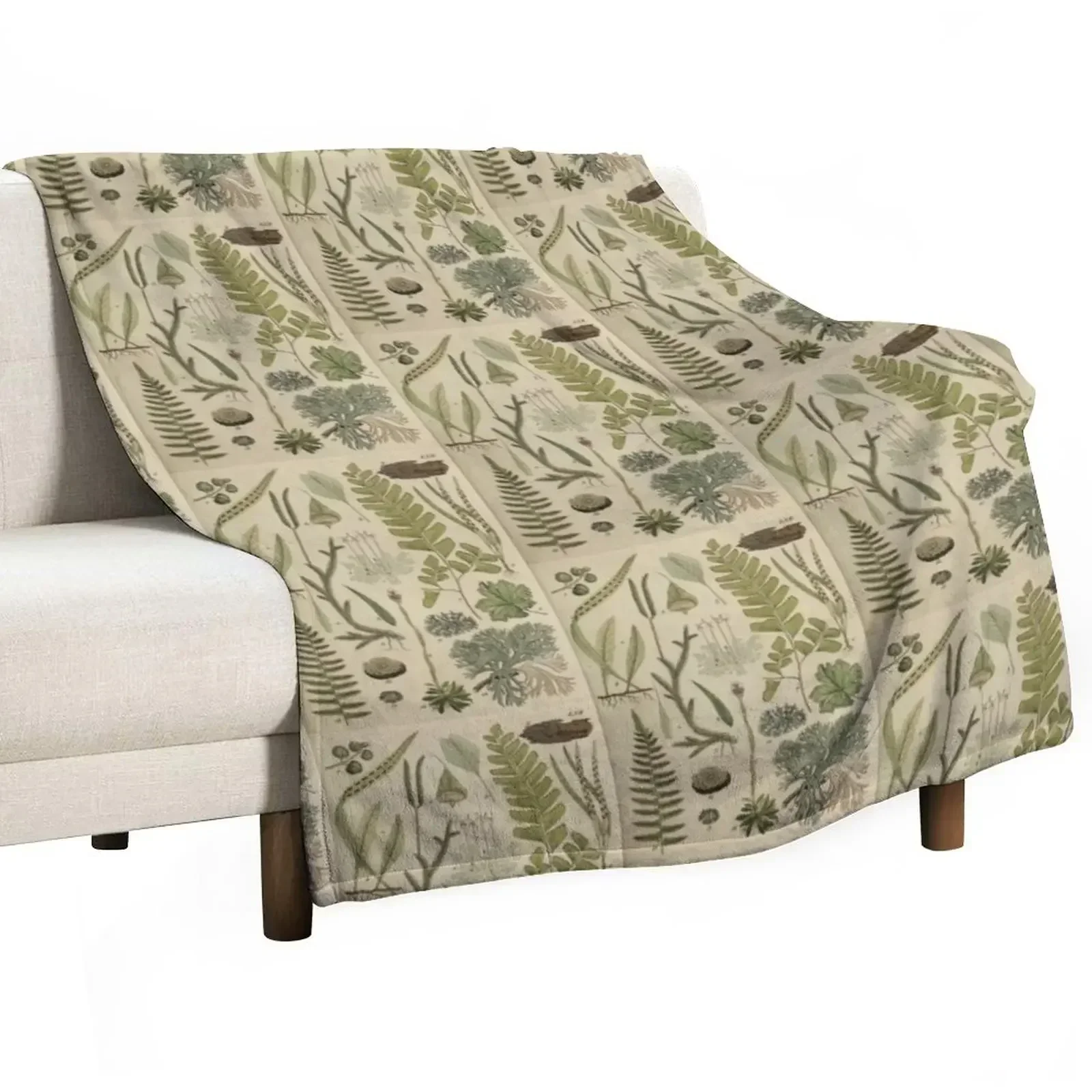 

Ferns And Lichen Throw Blanket Weighted Single Kid'S funny gift Blankets