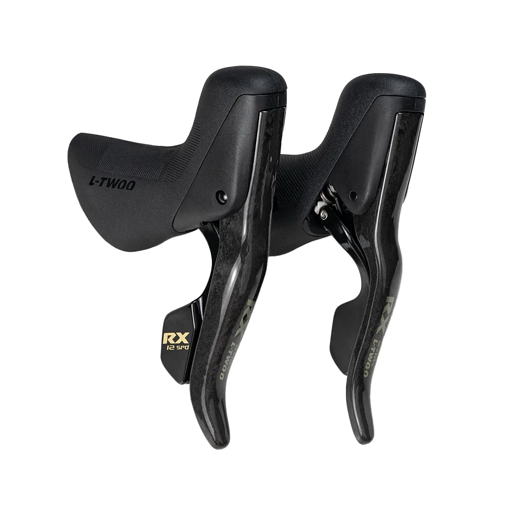 Itwoo-カーボンファイバーロードバイクシフセット,24秒,rx 2x12スピード,4キット,カーボンファイバーリアカセット,フロントおよびリア