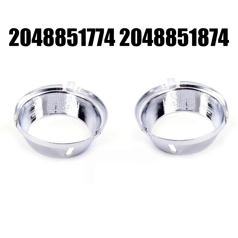 1 Pair Car Front Fog Lamp Bezel Trims Plastic Fit For Mercedes W204 C63 For AMG 2008 2009 2010 2011 2048851774 2048851874 view 5