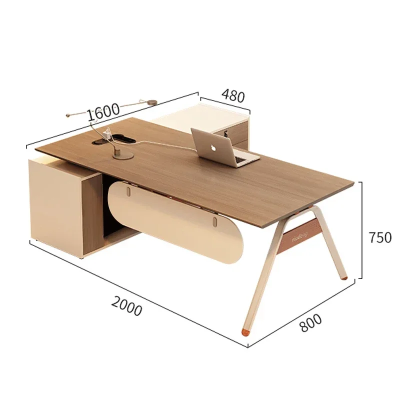 

L-Shaped Modular Wooden Office Furniture Executive Desk