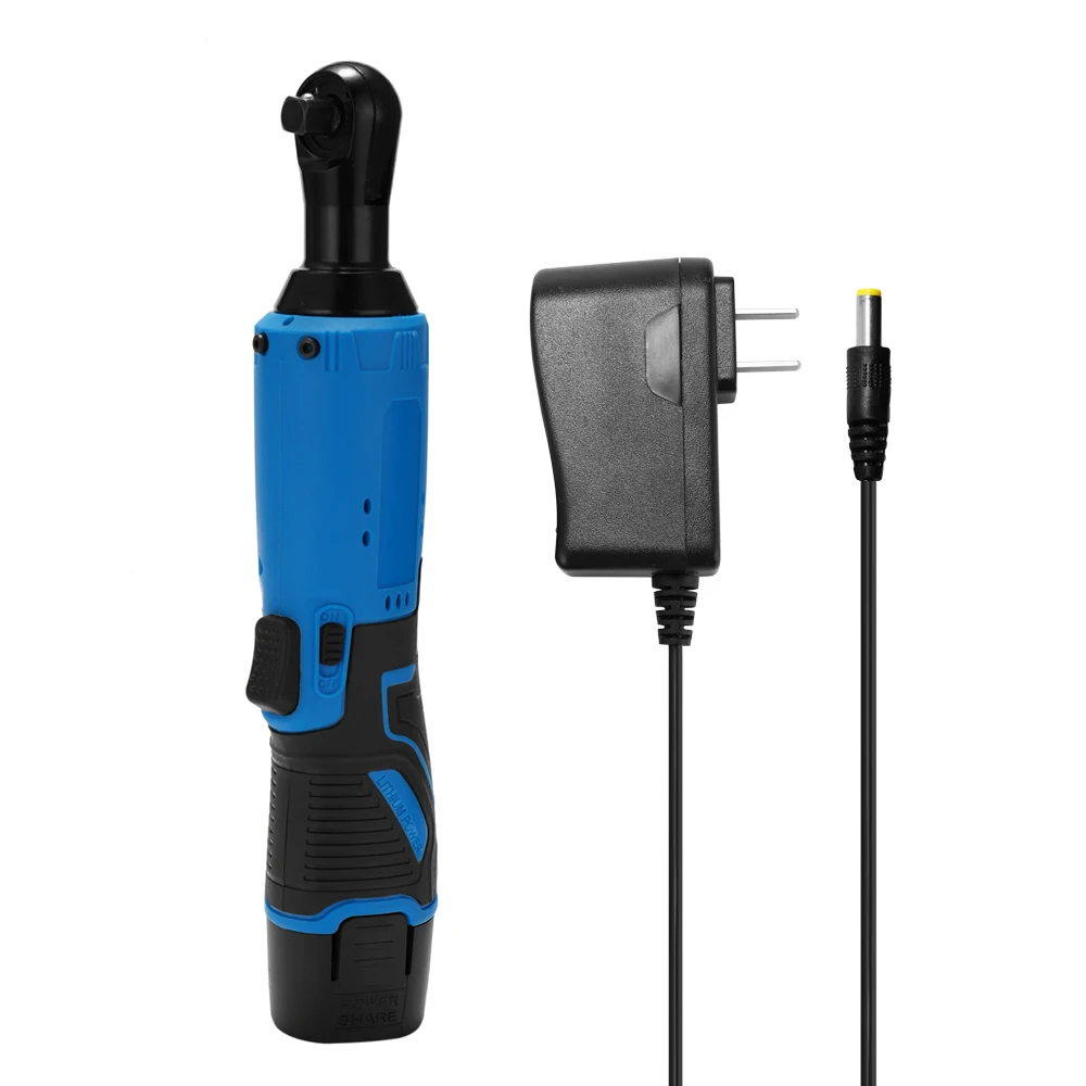 12V充電式3/8インチラチェットレンチポータブル多機能コードレス電動工具90度レンチ