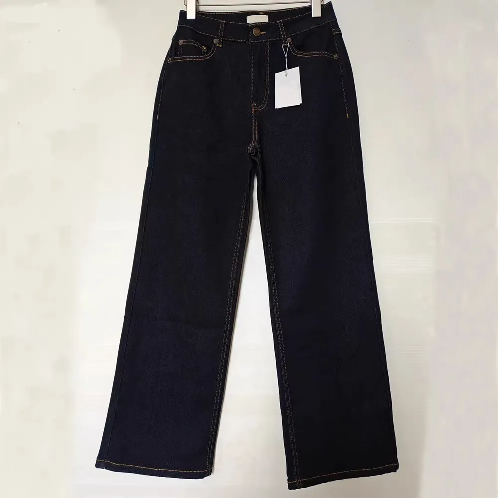 

Женские джинсы с высокой талией, свободного кроя, из эластичного хлопка, для весны и осени, модные, премиум-качество