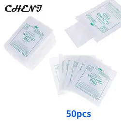 10/50pcs Sterile Medical Gauze Pad Wound Care Supplies Gauze Pad Cotton First Aid Waterproof Wound Dressing