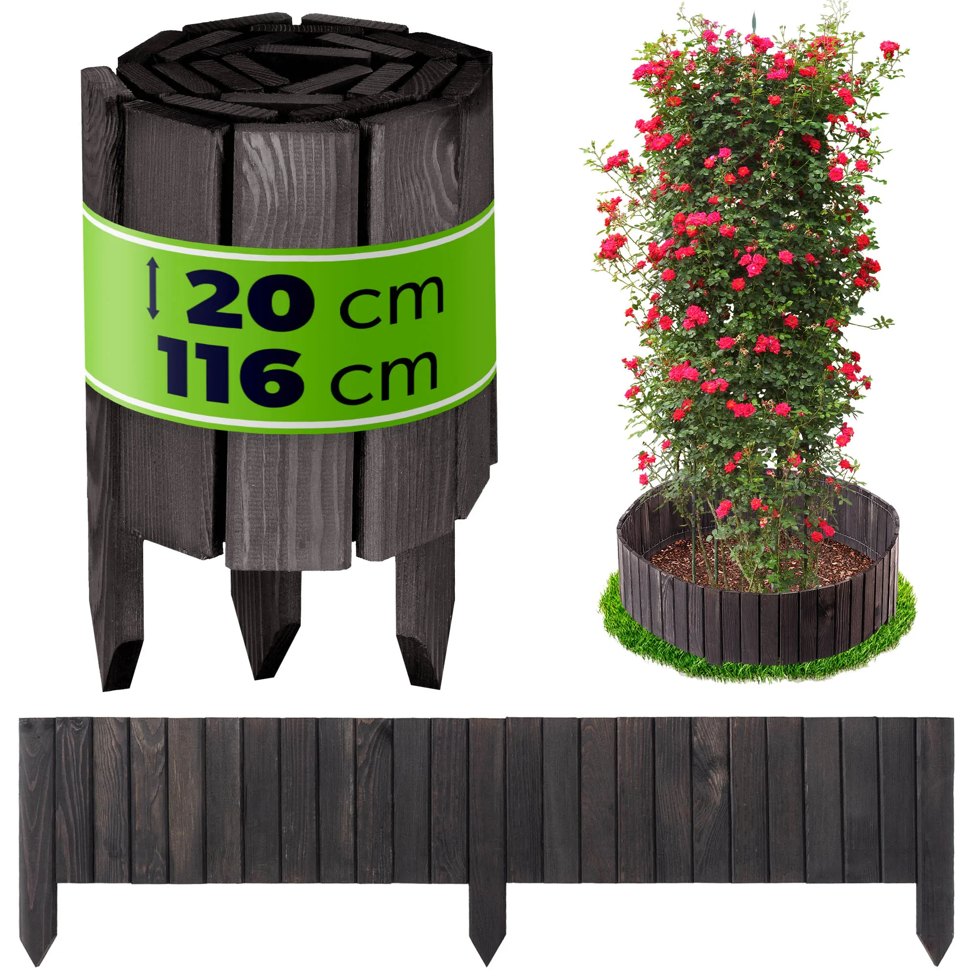 RPM Garden Palisade Houten Tuinafscheiding Grijs 20x116
