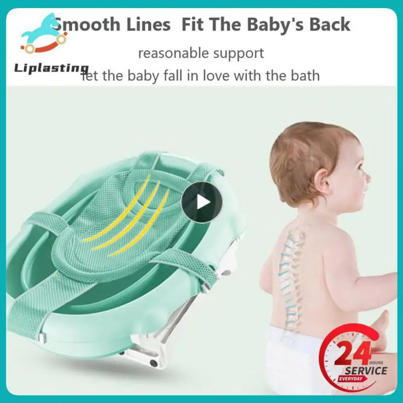 Baby Bath Seat Support Mat Breathable Bathtub Pillow Seat Cushion Anti-slip Baby Bath Net Mat Soft Body Cushion Newborn Items