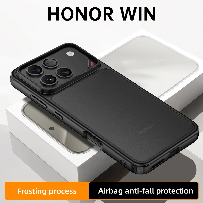 

Funda For Honor WIN Case Frosted Translucent Hard Shell Thickened Protection Shockproof Bumper Back Cover For Honor Win Shell