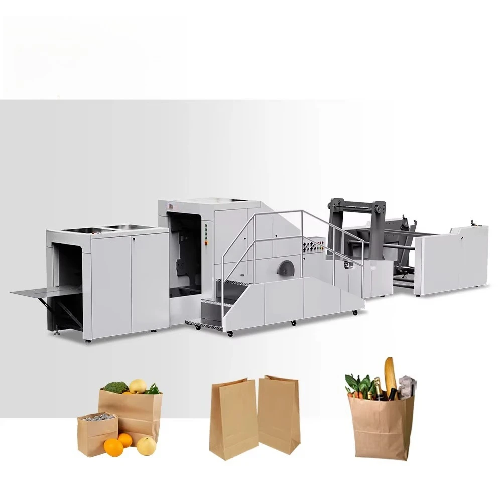 YG New World B400 Fully Automatic PLC Controlled Paper Bag Making Machine Motor Easy Operation Shopping Production Equipment