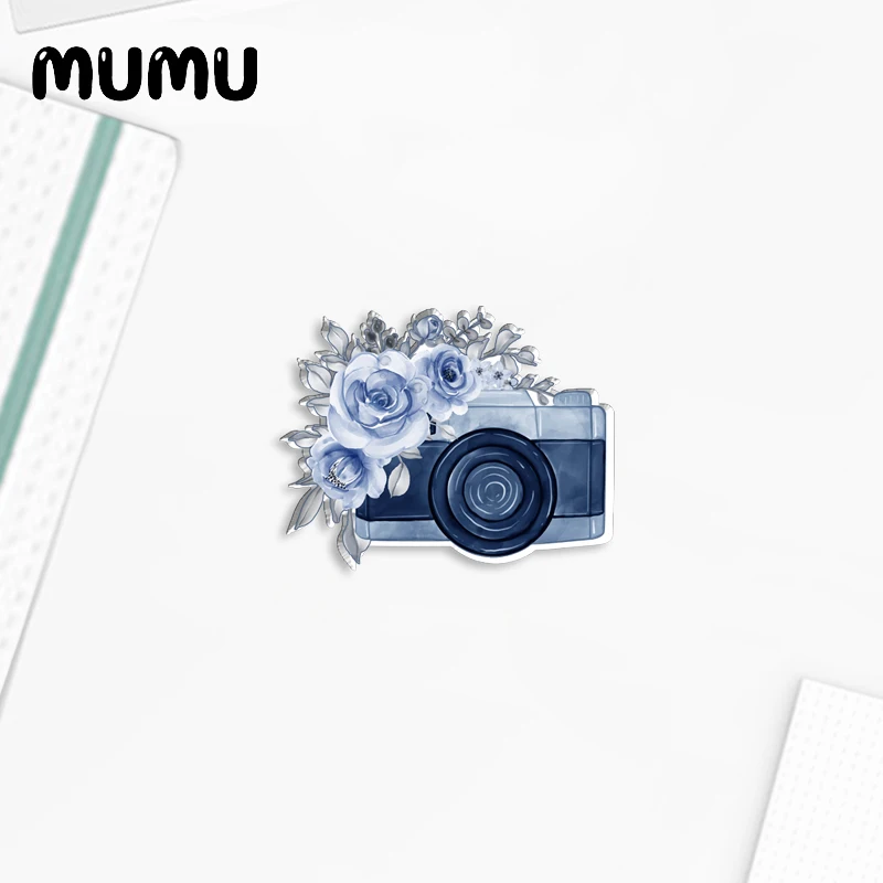 2023 New Floral Camera Lapel Pin Love Photograph Acrylic Brooches Handmade Epoxy Jewelry Shirt Bag Badge