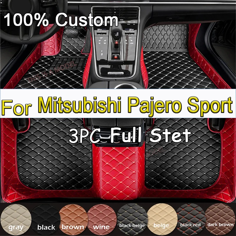 

Car Floor Mats For Mitsubishi Pajero Sport 2015 2014 2013 2012 2011 (5 seats) Interior Styling Auto Carpets Waterproof Rug Part