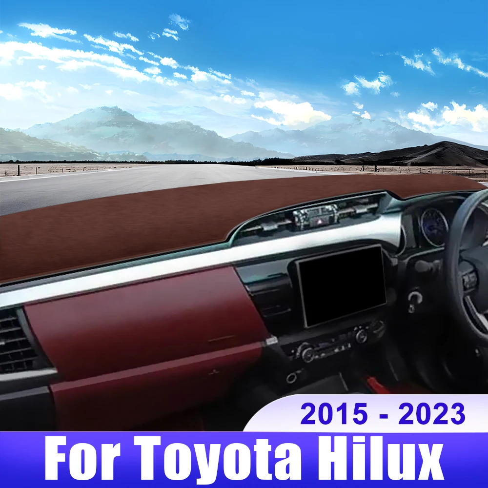 

For Toyota Hilux SR5 4X4 REVO 2015 2016 2017 2018 2019 2020 2021 2022 2023 Car Dashboard Cover Dash Sun Shade Mat Accessories