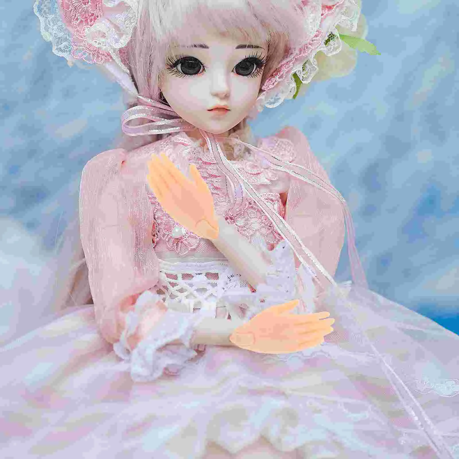 

10 Pairs Realistic Plastic Hand Replacements Mini Hands for Projects Joint Accessories Soft Texture Lifelike BJD