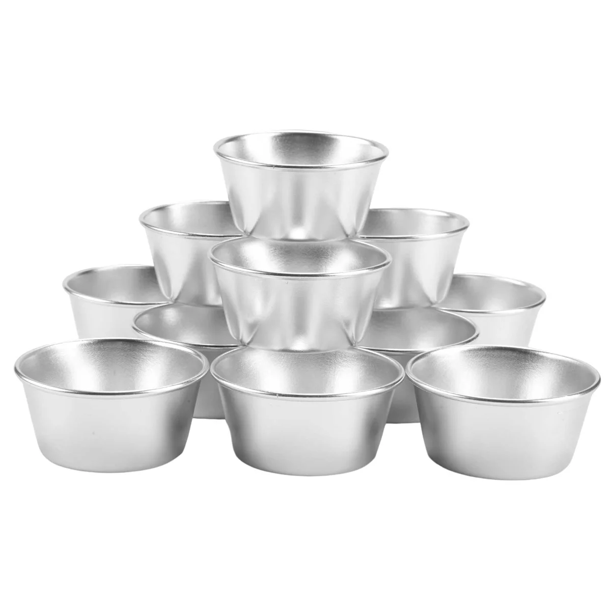 12 Pieces Individual Pudding Molds Non-Stick Cake Cookie Pudding Mold