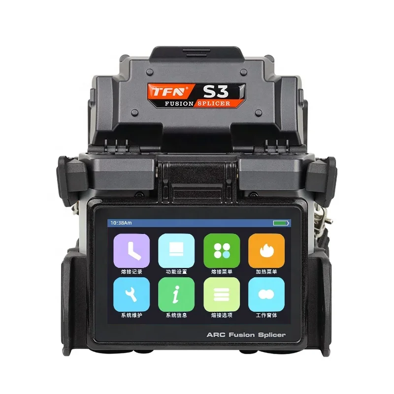 TFN S3 4 Motor 50KM FTTH Fully Automatic  Fiber Welding Splicing Machine Fiber Optic Fusion Splicer