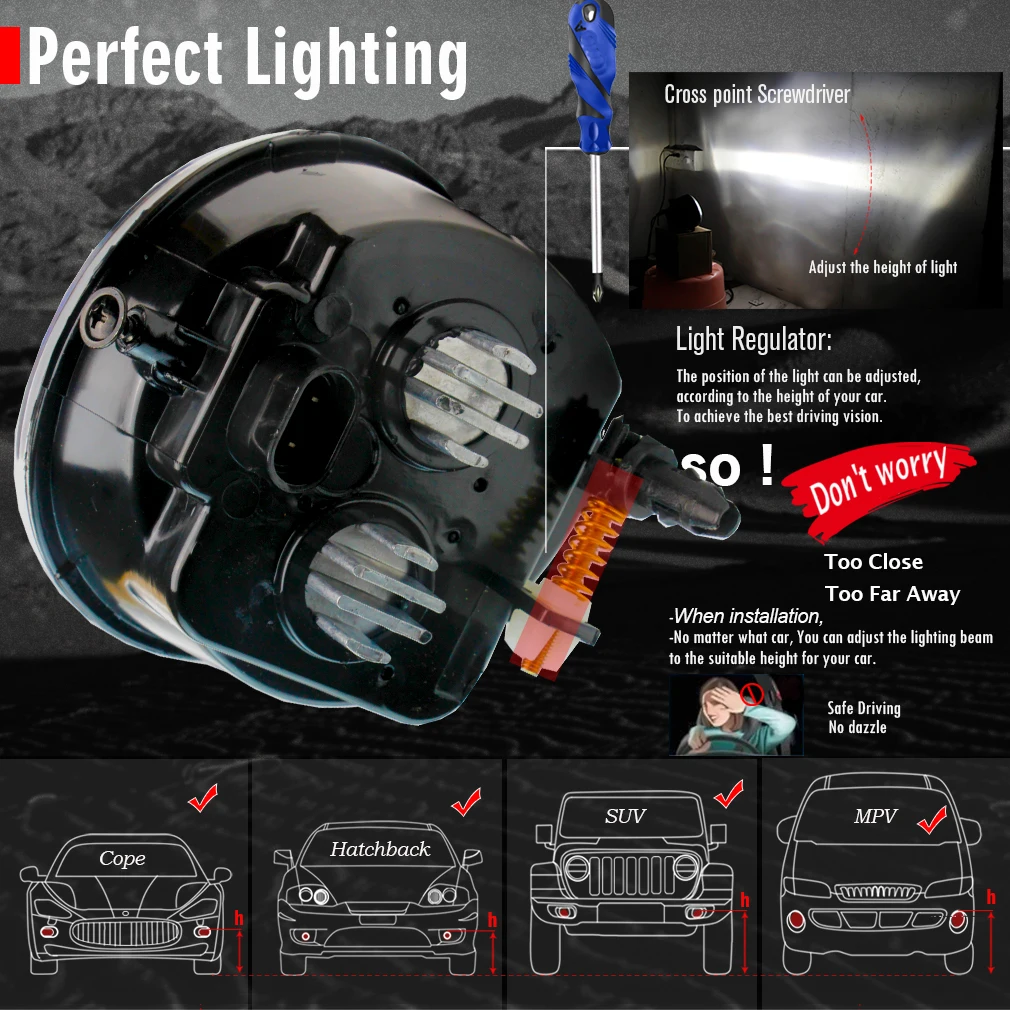 2 X LED fendinebbia 60W 10000LM paraurti anteriore auto fendinebbia DRL 9006 per Toyota 4runner 4runner 2006 2007 2008 2009