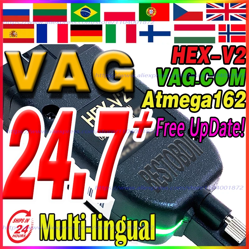 

2024 Newest vcd‘s V24.7 VAG-COM V23.11 VAG/COM Popular Francais Hex Atmega162 V2 for A-UDI/V-W/S-EAT/S-KODA Vag español FRM