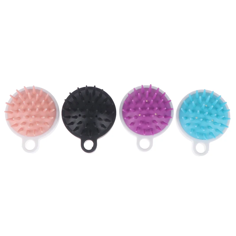 Wet And Dry Scalp Massage Brush Head Cleaning Adult Soft Household Bath Silicone Shampoo Brush Massage Comb