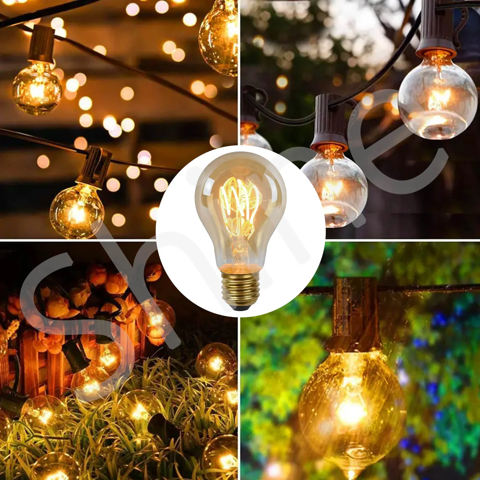 5pcs LED Tungsten Filament Decorative Light Bulb 110mm DC2.8-3.2V Electrode Bidirectional Flexible Filament Energy Saving DIY