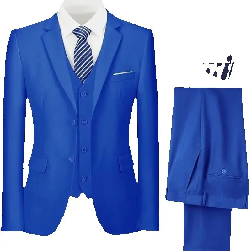 

For men in business banquets, weddings and formal occasions three-piece suit Not including tie, you need to purchase it separate