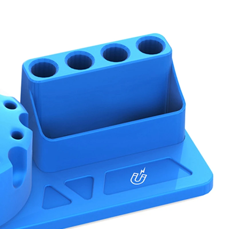 AT02-Mobile Phone Repair Screwdriver Storage Rack Rotating Parts Box Magnetic Tool Box 360-Degree Rotating Storage Rack