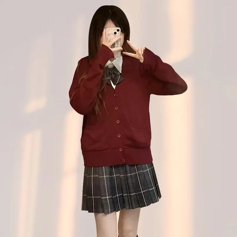 Dark Red-Cardigans