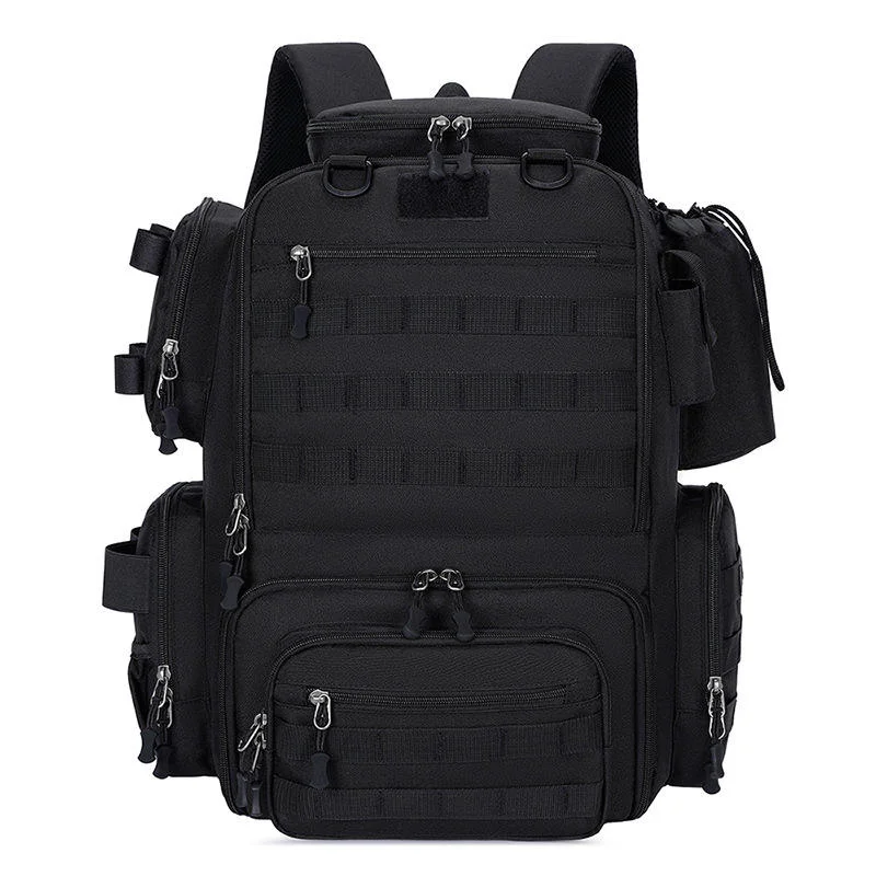 Mochilas tácticas para exteriores de gran capacidad de 58L, bolso de hombro Molle para hombres y mujeres, caza, senderismo, pesca, senderismo y viajes