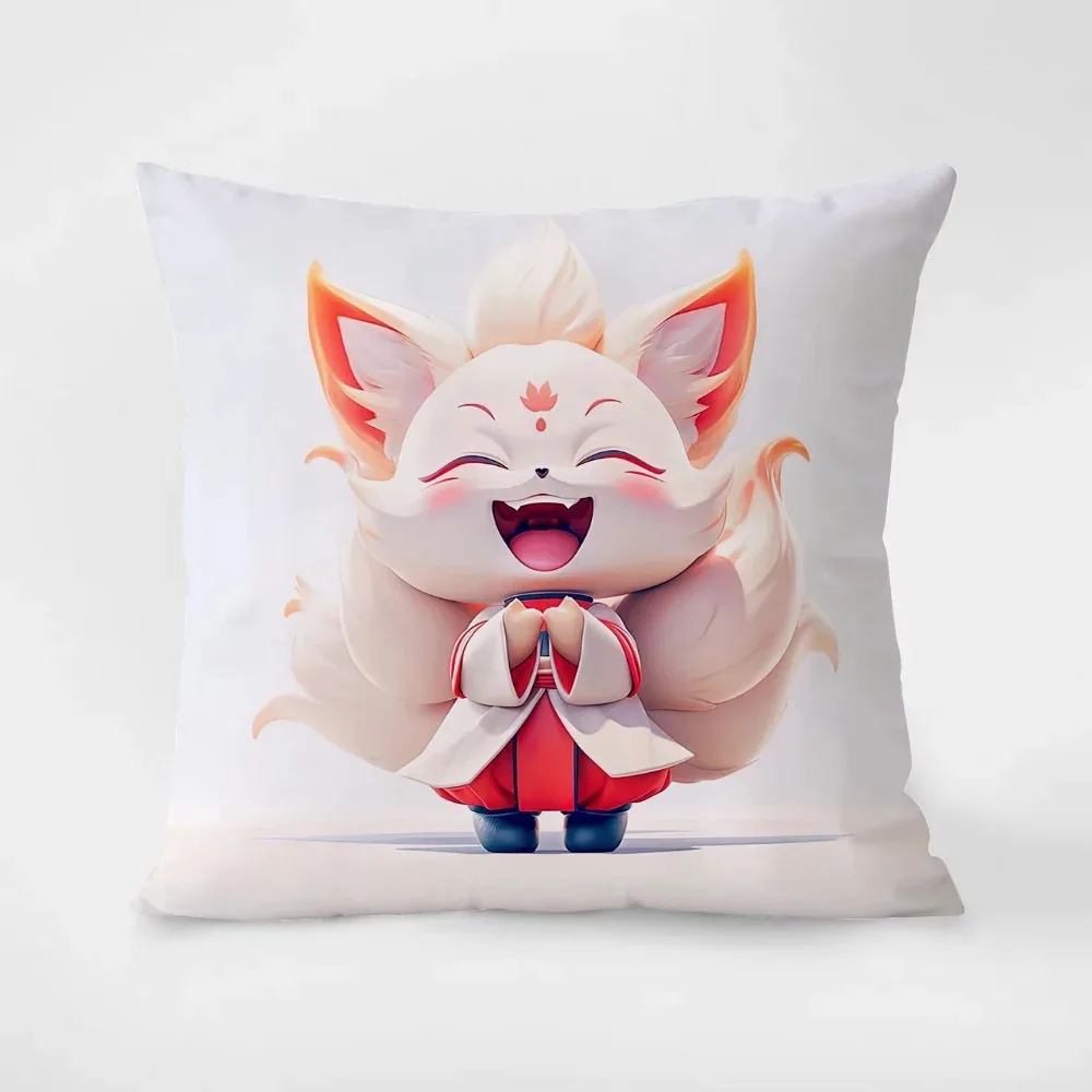 Cartoon Fox Pillowcase Interior Decoration Office Living Room Home Pillowcase