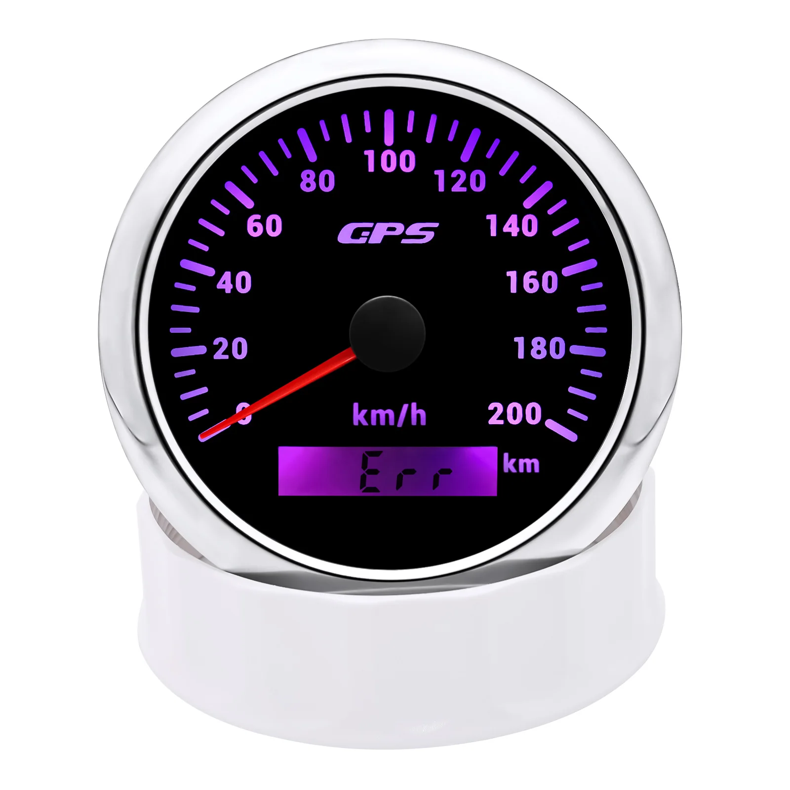 60 120 200 KMH MPH 85mm Marine GPS-Tachometer Bootsgeschwindigkeitsmesser mit GPS-Antenne Motorrad-Autoanzeige für Audi A3 A4 7-Farben-LED – Detail 7