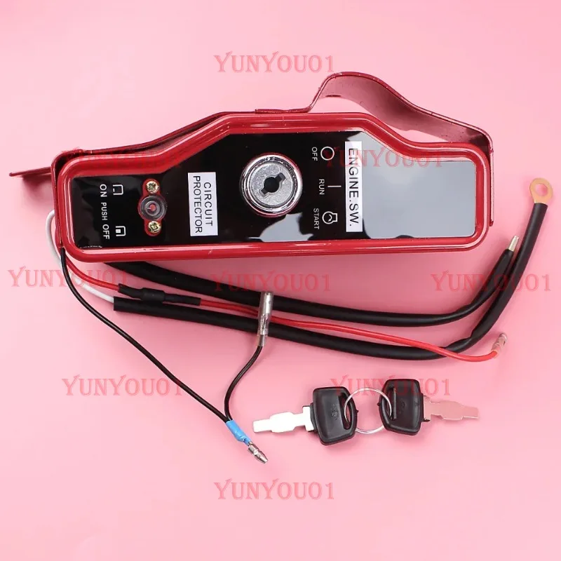 Ignition Switch Box with 2 Keys for Honda GX390 GX340 13HP 11HP Lawn Mower Gas Engine Motor Spare Part Motosierra Gasolina