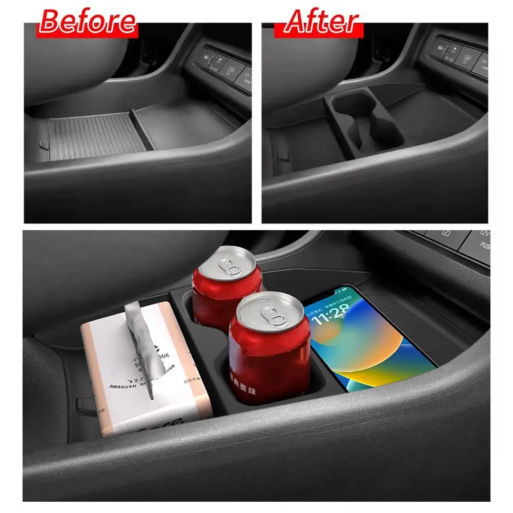 For Hyundai Tucson 2025 TPE Center Console Storage Box Center Console Lower Organizer Tray Car Interior Accessories - Image 2